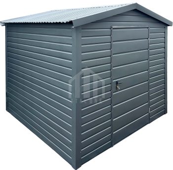 Schowek - domek ogrodowy 2x2m - drzwi - antracyt - dach dwuspadowy  SO153