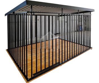 Kojec 3x2m - drewniana podłoga - dach spad w tył SO161